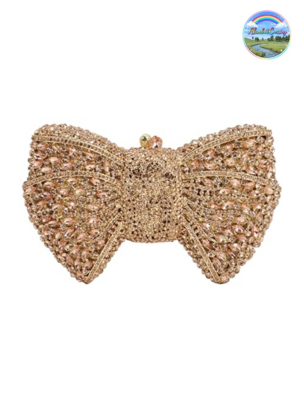 Luxury Rhinestone Bowknot Evening Clutch Beaded Party Bag